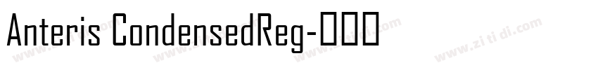 Anteris CondensedReg字体转换